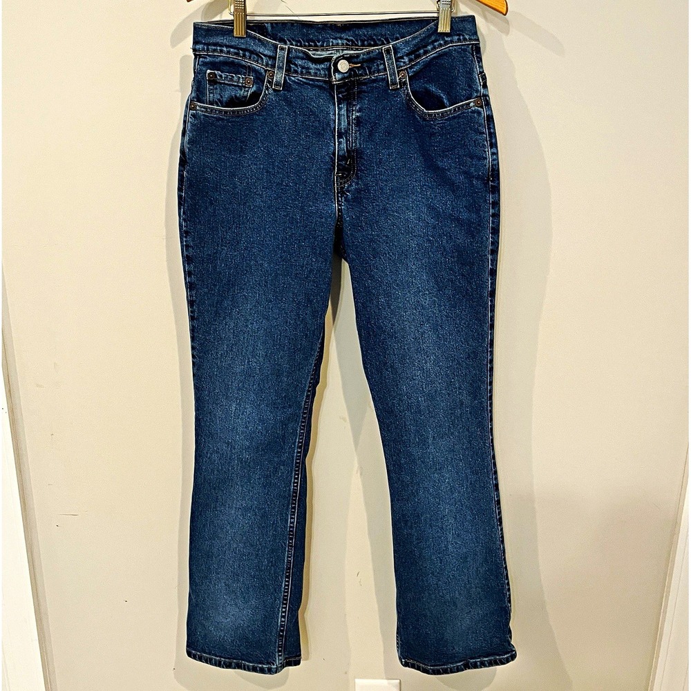 Levi's 515 Boot Cut Lower Rise Jeans Medium Wash 12MIS Stretch Denim